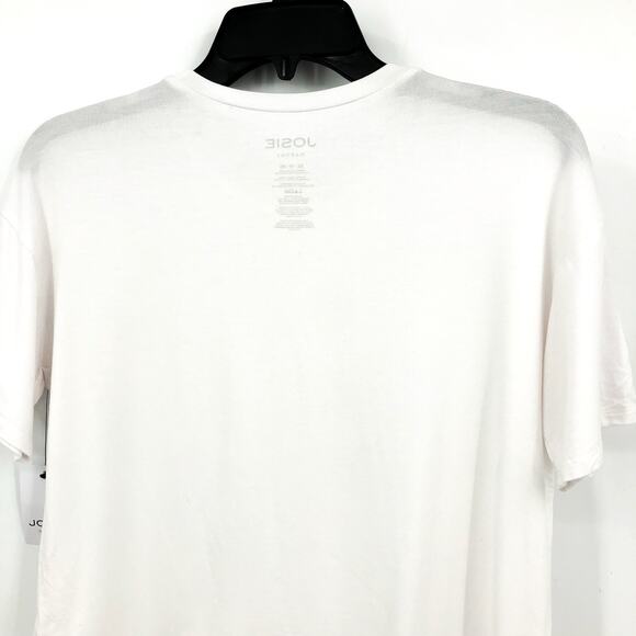 JOSIE NATORI Women's Layering Elements Boxy Tee XS White Stretch Round Neck NWT - Picture 7 of 9